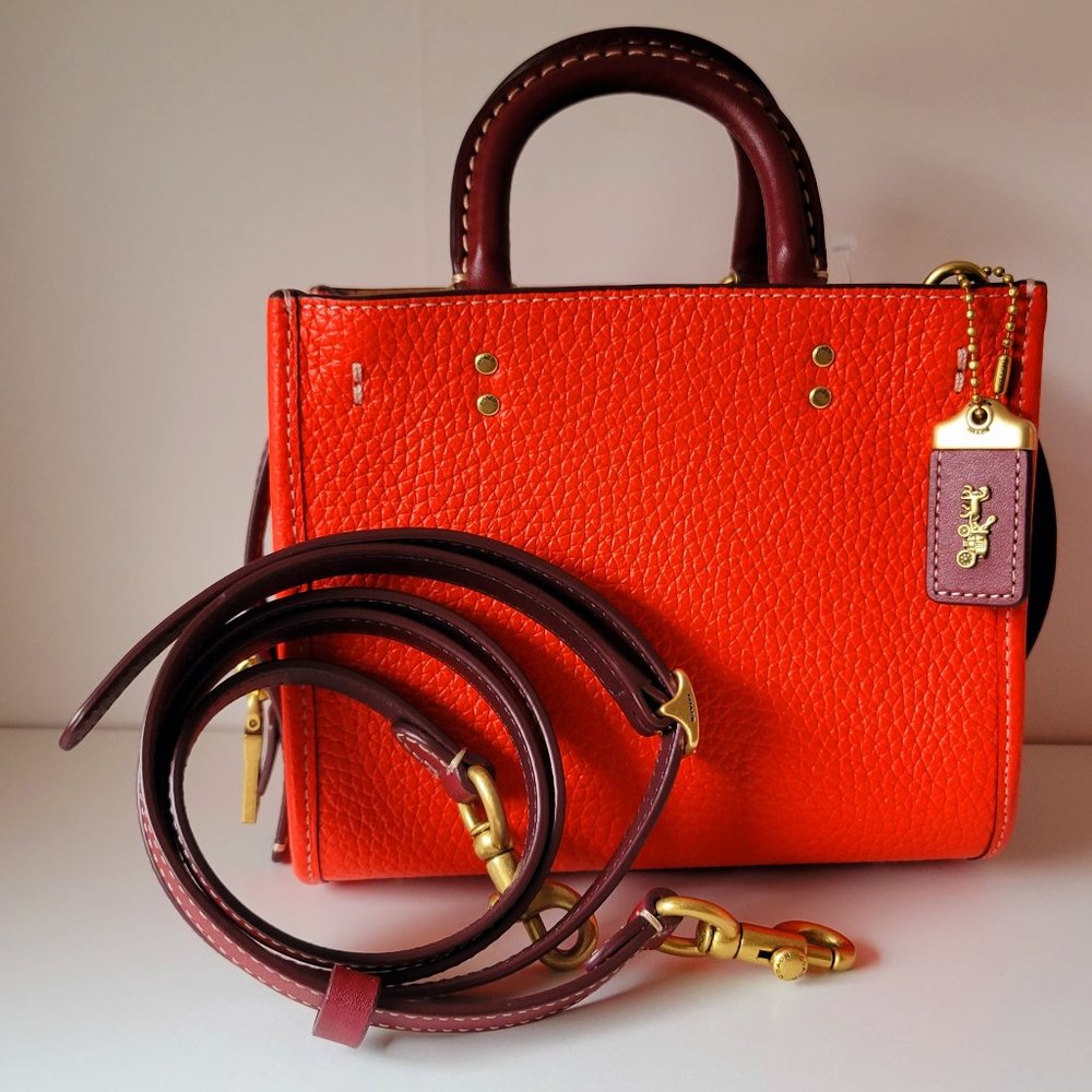 Coach Rogue 17 in Coloblock, Red Orange Multi